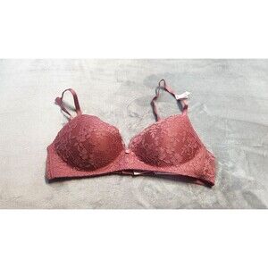 Victoria's Secret 34B Seductive Rose Dream Angeles Lace Wireless Push Up Bra NWT